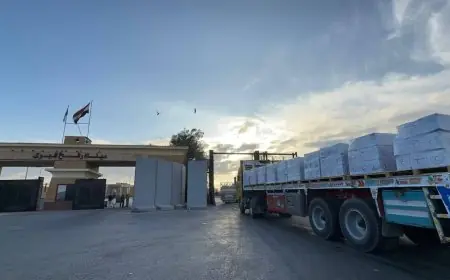 الهلال الأحمر المصري يطلق قافلة زاد العزة 205 لدعم أهالي غزة