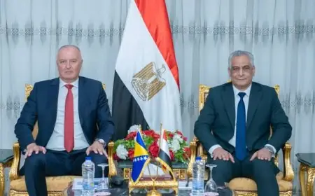 وزير الإنتاج الحربي يبحث التعاون مع نائب رئيس الوزراء ووزير دفاع البوسنة والهرسك