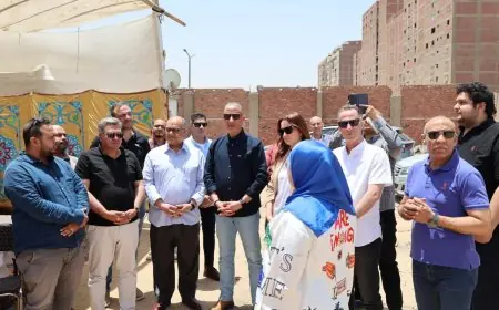 محافظ الجيزة يعاين اللمسات الأخيرة لانطلاق مشروع مجمع مدارس كعابيش