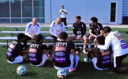 منتخب مصر يستأنف تدريباته قبل المباراة الودية ضد البرازيل استعدادًا لكأس العالم 2026