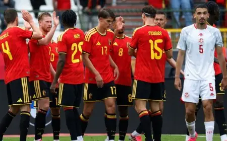 بلجيكا تدك نسور تونس وتوجه إنذاراً قوياً لمنتخب مصر