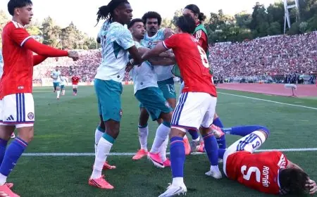 شجار عنيف يؤدي لطرد لاعبين في مباراة ودية بين البرتغال وتشيلي