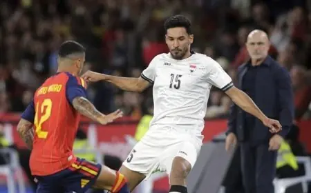إصابة تقصي أحمد يحيى من تشكيلة العراق في كأس العالم