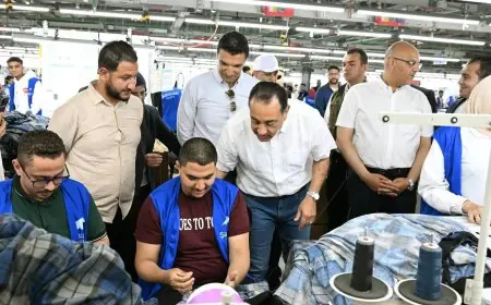 مدبولي يفتتح توسعات ضخمة بمشروع شاهينلر إيجيبت 2 للملابس في برج العرب