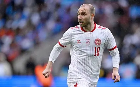 الاتحاد الدنماركي يطمئن الجماهير على حالة كريستيان إريكسن بعد تعرضه لأزمة قلبية جديدة