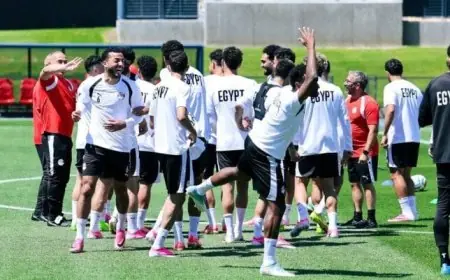 منتخب مصر يستمر في تدريباته بملعب «جونزاجا» استعدادًا لمواجهة بلجيكا في كأس العالم 2026 «صور»