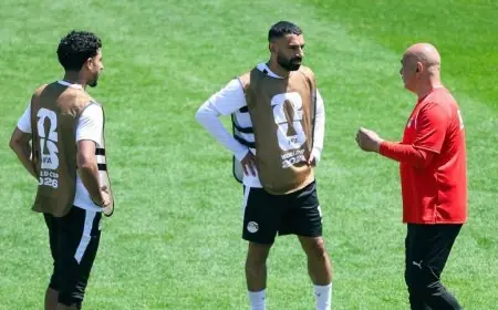 المنتخب المصري ينطلق في تدريبات مكثفة بملعب جونزاجا تحضيرا لمواجهة بلجيكا المرتقبة