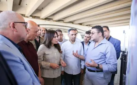 وزيرة الإسكان تتفقد تقدم مشروع ربط خطوط الصرف بالقاهرة الجديدة بمحطة الجبل الأصفر