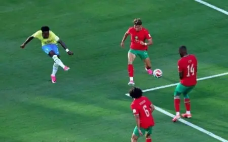 كأس العالم 2026.. «فينيسيوس» يتحدى بعد التعادل مع المغرب: «لا وقت لدينا للبكاء»