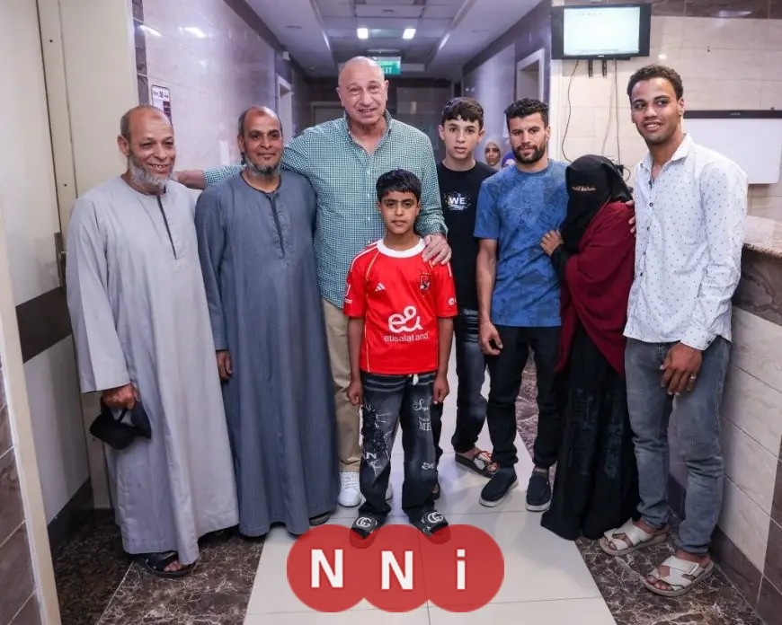الخطيب يطمئن على مستجدات الحالة الصحية لمشجع الأهلي