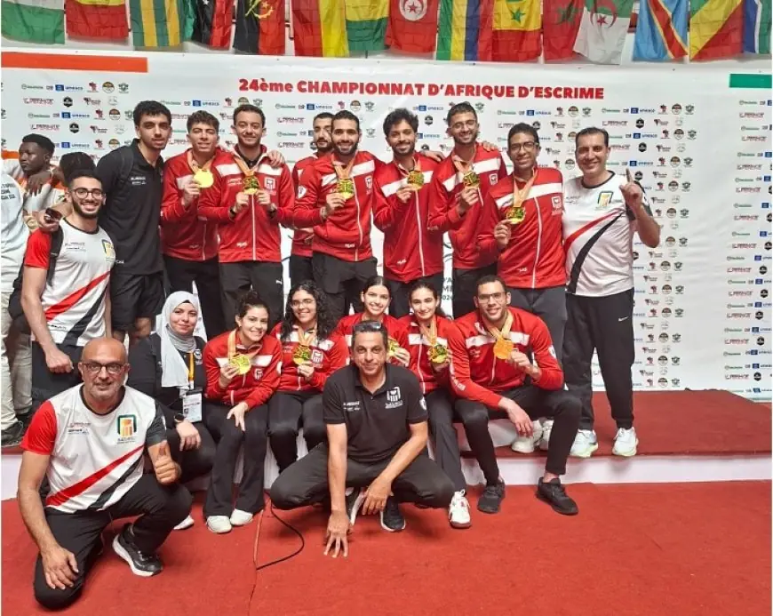 مصر تتألق بـ 19 ميدالية وتسيطر على بطولة أفريقيا للسلاح في كوت ديفوار