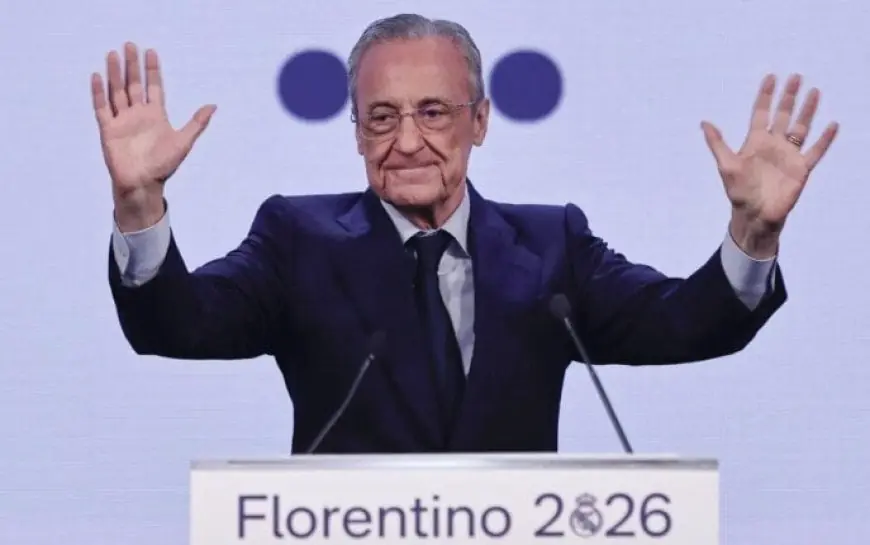 «انتصار تاريخي».. فلورنتينو بيريز يستمر كرئيس لريال مدريد حتى عام 2030