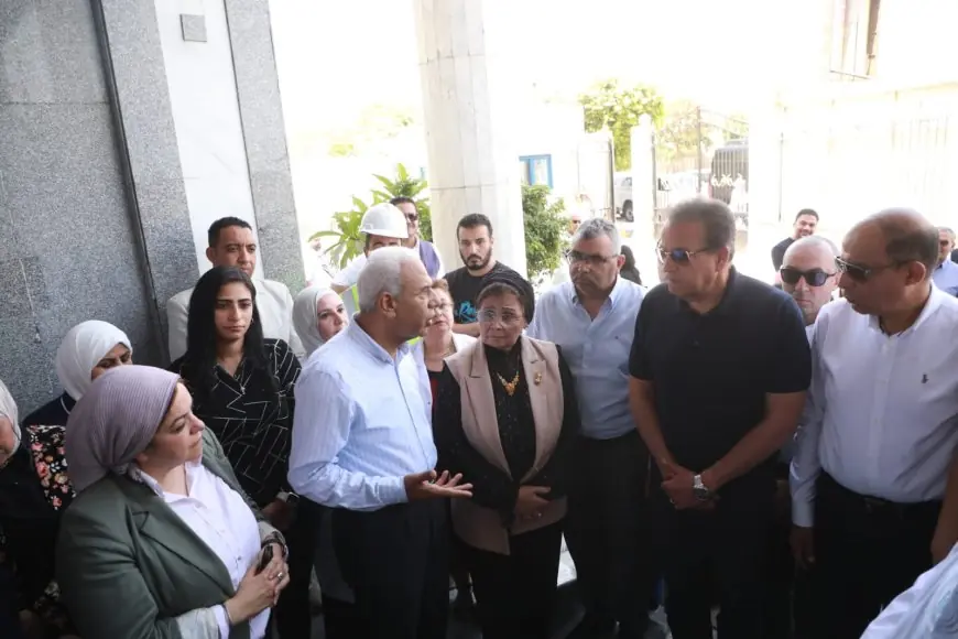 وزير الصحة يستعد لإطلاق التشغيل التجريبي لمنظومة التأمين الصحي الشامل خلال تفقده لمركز أورام المنيا ومستشفى التأمين الصحي