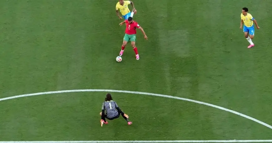 المغرب يتألق بتسجيل هدف رائع وفينيسيوس يعدل النتيجة بلدغة للبرازيل