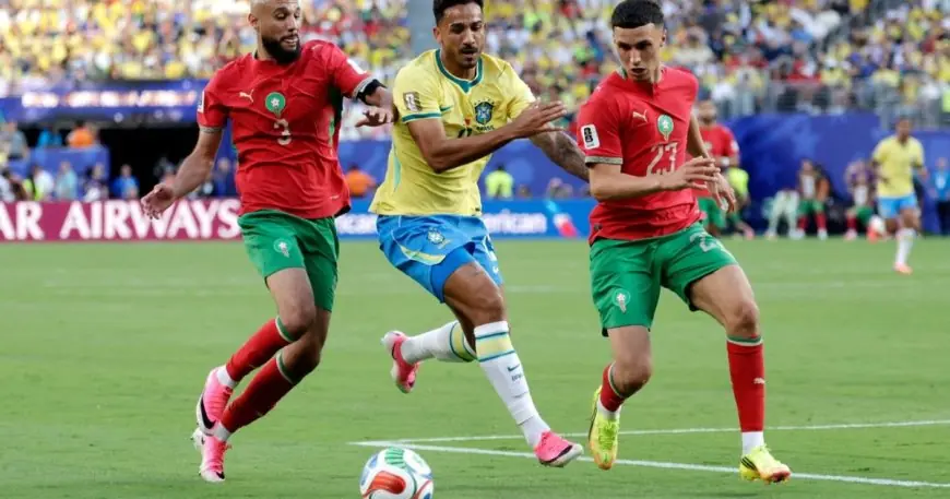 المنتخب المغربي يتألق ضد البرازيل ويتحصل على تعادل مشرّف