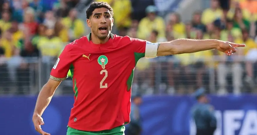 أشرف حكيمي يدعو المغرب لاستخلاص العبر من أخطائه بعد التعادل مع البرازيل