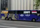 كأس العالم 2026: حافلة منتخب مصر تتوجه إلى ملعب «أتلانتا» استعدادًا لملاقاة الأرجنتين