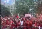 جمهور مصر في أمريكا يرحب بالمنتخب بالهتافات الحماسية: ارفع رأسك فوق انت مصري