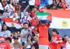 علم فلسطين يضيء استاد القاهرة أثناء احتفال جماهير مصر بإنجاز الفراعنة في المونديال