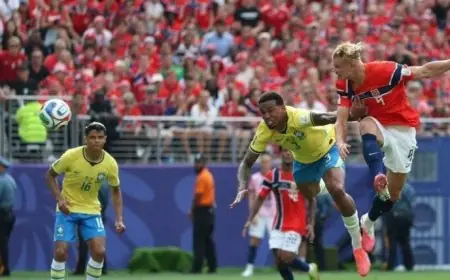 النرويج تتغلب على البرازيل بثنائية هالاند وتتأهل إلى ربع نهائي كأس العالم «فيديو»