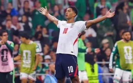 بيلينجهام يتوج بجائزة أفضل لاعب في مباراة إنجلترا والمكسيك في كأس العالم 2026