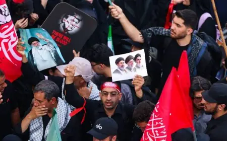 بدء مراسم وداع علي خامنئي في طهران