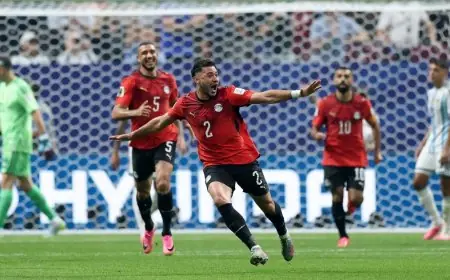 هدف ياسر إبراهيم يقود مصر لتصدر الأرجنتين في الشوط الأول