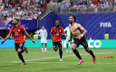 تقنية الفيديو تحرم منتخب مصر من هدف ثانٍ ضد الأرجنتين في مونديال كأس العالم