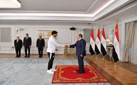 عمرو مرموش للرئيس السيسي: نفخر بما حققناه في كأس العالم وسنستمر في كتابة التاريخ