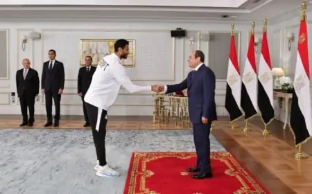 محمد الشناوي: عملنا بجهد لرفع اسم مصر، ودعمكم كان الحافز لتحقيق إنجاز كأس العالم