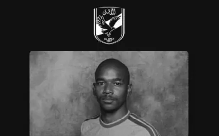 الأهلي ينعي جايدن آدامز لاعب صن داونز بعد وفاته بعد مشاركته في كأس العالم
