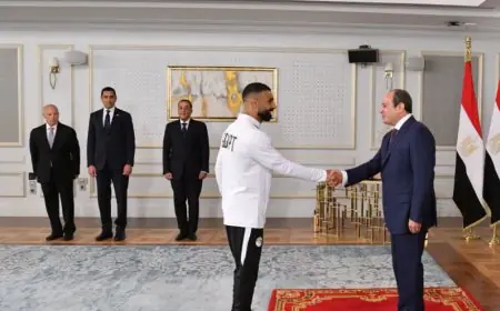 محمد صلاح يوجه رسالة شكر للرئيس السيسي على الدعم الدائم ويؤكد استمرار رفع اسم مصر عالياً