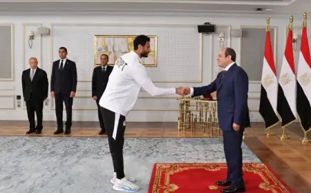 محمد الشناوي يشيد بدعم الرئيس السيسي ويعتبره حافزًا لإنجازات منتخب مصر