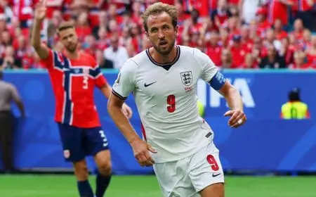 هاري كين يساوي رقم واين روني ويسعى لتحطيم رقم بيتر شيلتون مع منتخب إنجلترا