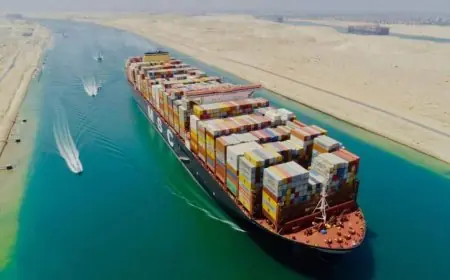 زيادة إيرادات قناة السويس بنسبة 22.1% في 9 أشهر بحسب البنك المركزي