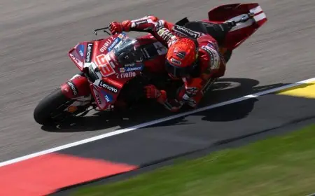 مارك ماركيز يحقق انتصاراً مذهلاً في سباق ألمانيا ضمن بطولة MotoGP مكتملاً ثنائية زاكسنرينغ