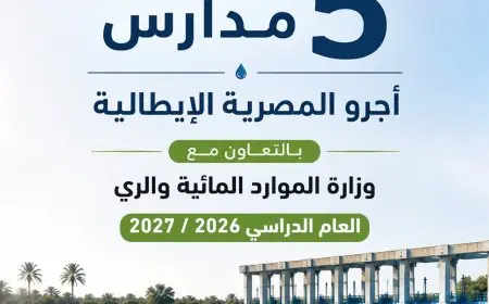 إطلاق خمس مدارس أجرو المصرية الإيطالية للتكنولوجيا التطبيقية في تخصصات الموارد المائية والري