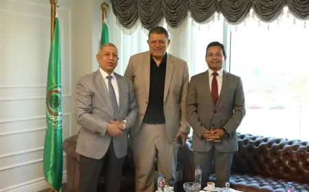خالد فتحي يلتقي د إسماعيل عبدالغفار لمناقشة تحضيرات الدورة الصيفية للميني هاندبول