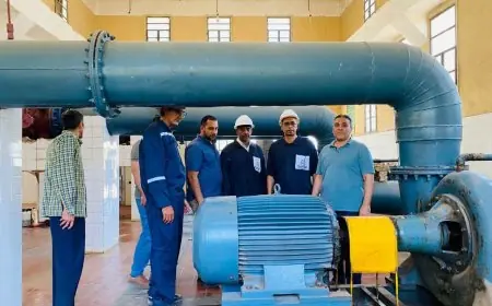 وزير الري يراقب تقدم مشروع تحويل محطات رفع المياه إلى محطات 2.0 خضراء متطورة