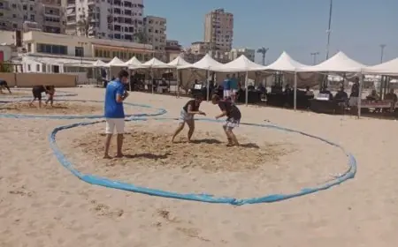 القليوبية تُحقق 6 ميداليات في بطولة الجمهورية للمصارعة الشاطئية بالإسكندرية