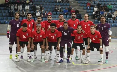 معسكر تدريبي مثير لمنتخب مصر لكرة الصالات في استاد القاهرة