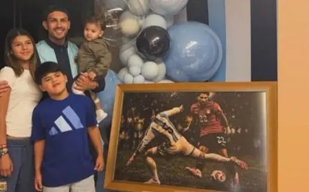 عمر مرموش يتألق في احتفالات عائلة نجم الأرجنتين عقب كأس العالم