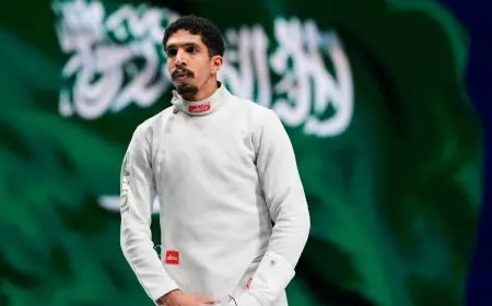 العميري يسطر التاريخ بحصوله على أول ميدالية سعودية في بطولة العالم للسلاح