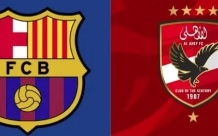 «تاريخ يلتقي تاريخ».. الأهلي يثير حماس الجماهير قبل مباراة برشلونة بفيديو تاريخي «فيديو»