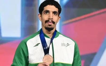 العميري يعلن: البرونزية مجرد بداية والهدف تحقيق ذهبية أولمبياد لوس أنجلوس