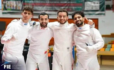 المنتخب المصري لسلاح سيف المبارزة رجال يحصد البرونزية في بطولة العالم