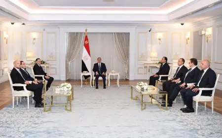 الرئيس السيسي يلتقي برئيس حكومة الوحدة الليبية لبحث التعاون المشترك بين مصر وليبيا