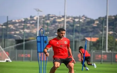 عودة محمد عبد المنعم إلى تدريبات نيس تشعل الحماس بين الجماهير