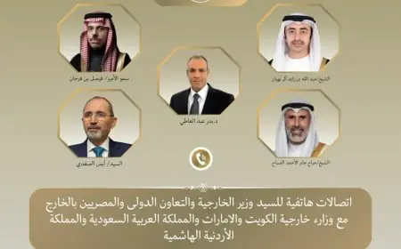 وزير الخارجية يتواصل هاتفياً مع نظرائه من السعودية والإمارات والأردن والكويت لمناقشة التطورات الإقليمية