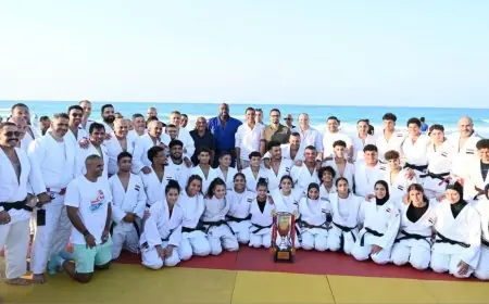 وزير الرياضة يحضر استضافة أسطورة الجودو تيدي راينر في العلمين